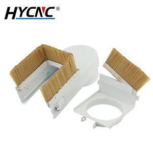 Capot anti-poussière CNC en métal blanc <span class=keywords><strong>70</strong></span> 75 80 85 90 100mm pour brosse de nettoyage de broche de machine de gravure et de fraisage, collecteur long pour le travail du bois - Product Image 4