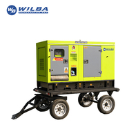 Groupe électrogène diesel mobile Yuchai 30KW 60KW 100KW 150KW 200KW résistant aux intempéries avec crochet de levage pour chantier