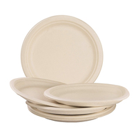 Offre Spéciale assiette jetable écologique assiette biodégradable de 9 pouces assiette alimentaire jetable pour Bagasse