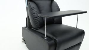 كرسي استرخاء كهربائي حديث من جيك سوفا زوي، مصنوع من الجلد الصناعي مع عجلات، مناسب للفنادق العصرية - Product Image 5