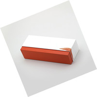 Boîte en papier de luxe avec couvercle et base pressés en feuille d'argent pour cosmétiques, produits de santé et thé de haute qualité