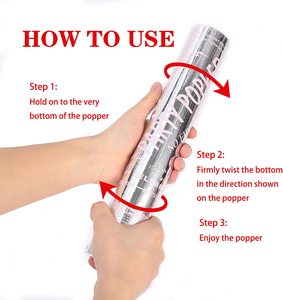 Đảng mới Popper Bạc Vàng Confetti Popper Pháo giấy Confetti phụ đám cưới sinh nhật năm mới bên Confetti Launcher - Product Image 3