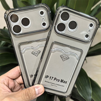 Étui de téléphone transparent d'origine pour Samsung A57/A56/A37/A27 5G, coque de protection antichoc avec fente pour cartes