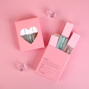 Set de 3 aceites labiales en tubo cuadrado con caja en forma de corazón, hidratante para labios, con cambio de color sensible a la temperatura. - Product Image 2