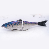 Leurre de pêche 8806 réaliste avec queue en fourrure, posture de nage en S, 235 mm, 126 g, 2 sections, multi-sections, leurres de pêche en mer sculptés en 3D