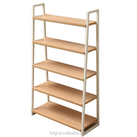 Miniso 스타일 회사 단단한 선반 소매점 디스플레이 상점 랙 신발 맞춤형 디자인 2 세트 사용자 정의 로고 사용 가능