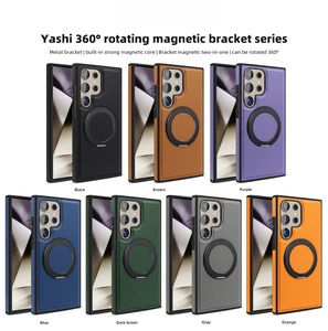 Cho Samsung <span class=keywords><strong>Galaxy</strong></span> S24 siêu trường hợp Vòng đứng & chân đế Samsung S23 siêu từ da Bìa Samsung S25 siêu trường hợp điện thoại - Product Image 6