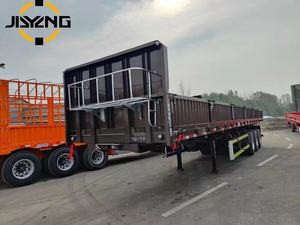 Semirremolque de <span class=keywords><strong>jaula</strong></span> con lados abatibles y múltiples ejes, 60 toneladas, para transporte de heno, grano y patatas, con postes extraíbles - Product Image 4