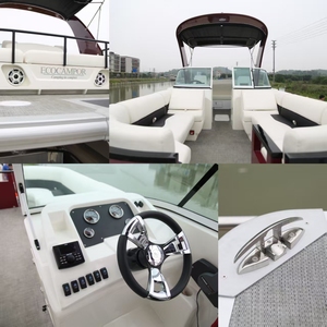 Nuevo Barco Pontón de Lujo de 27 Pies con Arco de Aluminio y Fibra de Vidrio <span class=keywords><strong>para</strong></span> Fiestas, Cruceros y Pesca Deportiva, Motor Fueraborda Incluido - Product Image 4