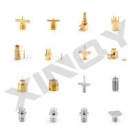 Conector Coaxial RF SMA Hembra XINQY de 50 Ohmios DC-6GHz, Chapado en Oro, para PCB