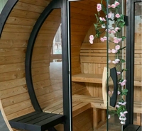 Poêle de sauna extérieur à bois en acier inoxydable pour sauna rond, cabine de sauna, spa de jardin