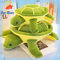Peluche géante personnalisée avec logo, 60 cm, thème océan, tortue de mer mère-bébé, jouets en peluche doux en stock, coussin à câliner