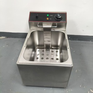 Friteuse électrique professionnelle en acier inoxydable 8L à panier unique pour restaurants et cuisines d'hôtels - Product Image 2