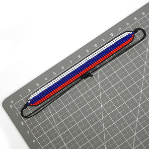 Go2boho miyuki bracciale Vintage personalizzato da donna con perline di colore triangolare nuovo gioiello etnico con bandiera nazionale alla moda - Product Image 6