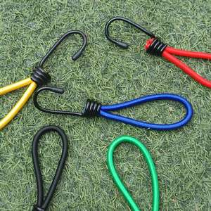 Fiery Fox Guy Ropes Elastic Cord With Hook Multi Color Stainless Steel Outdoor Camping Tent Tarp <b>Tie</b> <b>Down</b> Rope Universal All - Product Image 2