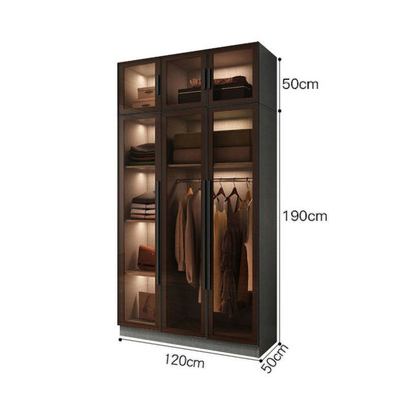 ตู้เสื้อผ้า 3 ประตู + ตู้แขวนด้านบน