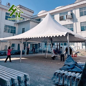 Gazebos <span class=keywords><strong>de</strong></span> fête <span class=keywords><strong>de</strong></span> mariage <span class=keywords><strong>de</strong></span> luxe auvent blanc 10x10M grande pagode d'événement tente étanche en vente - Product Image 6