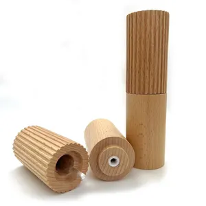 Refillable Beech Wooden Salt And Pepper Grinder Set Pepper Mill With Adjustable Coarseness Salt And Pepper Grinders Shaker