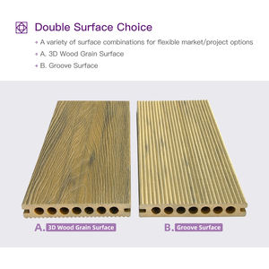 Wpc Decking Suelo de madera Suelo en relieve WPC Suelo al aire libre Decking Exterior Madera Plástico Compuesto - Product Image 4