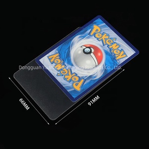 Cao cấp tròn góc thẻ tay áo 66x91mm trong suốt mờ bảo vệ thẻ tay áo thô kết cấu thẻ tay áo - Product Image 3