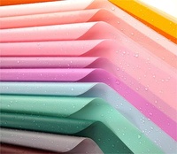 Grosir kertas pembungkus bunga warna polos gulungan kertas seni berlapis PE kedap air untuk pembungkus buket untuk toko bunga