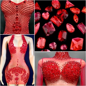 OLeeya Strass en Gros Formes Assorties 20, 50, 100 Pièces Cristaux de Verre à Coudre à Dos Plat pour Accessoires - Product Image 6