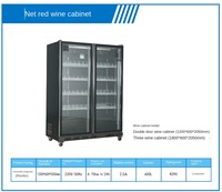 Kommerzieller Supermarkt-Getränkekühler Vitrine Kühlschrank Eiswürfel-Gefrierschrank Vertikaler Aussteller