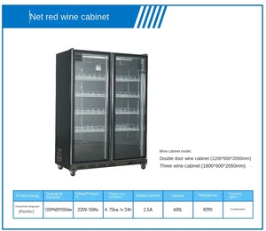 Exhibidor Vertical Refrigerador para Bebidas de Supermercado Comercial, Congelador de Cubitos de Hielo - Product Image 2