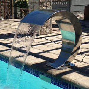 <span class=keywords><strong>Rideau</strong></span> d'eau SPA en acier inoxydable pour <span class=keywords><strong>piscine</strong></span>, jardin, fontaine intérieure/extérieure, outil et accessoire antirouille pour cascade - Product Image 6