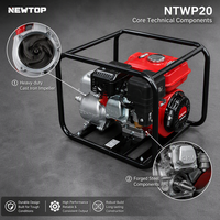 Pompe à eau auto-amorçante 2 pouces NTWP20, modèle 7.0HP essence, portance 30m, machine de pompage d'eau à haut débit pour ferme, maison et urgences