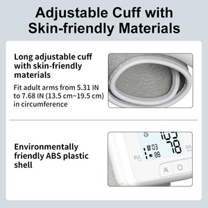 Điện cổ tay Huyết Áp Màn hình kỹ thuật số <span class=keywords><strong>tensiometer</strong></span> với màn hình hiển thị mô hình cánh tay Cổ tay BP máy - Product Image 3