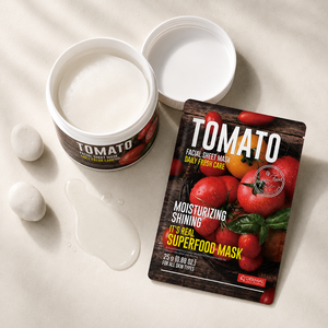 Masque en feuille super-alimentaire à la tomate 25g hydratant pour tous types de peaux - Product Image 3