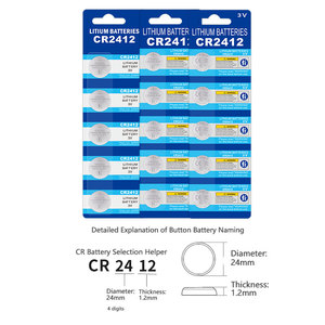 Cr2412 3V lithium di động nút pin limno2 loại cho người tiêu dùng điện tử - Product Image 3