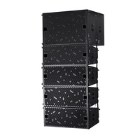 Haut-parleur audio linéaire double 10 pouces 12 pouces pour hôtel, salle de banquet, scène, performance, son haute puissance, 2.1+1 canaux