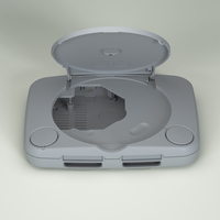 BitFunx ABS-Gehäuse für PS1-Spielkonsole, transparentes Gehäuse für PS One Konsole, PSX Retro-Spielgehäuse, Spielzubehör