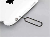 Clé goupille de carte de Sim d'éjecteur de retrait d'ouvre-carte de Sim d'acier inoxydable bon marché fait sur commande pour le téléphone