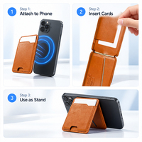 Portefeuille intelligent en cuir magnétique avec tracker, compatible avec Apple Find My et Android Find Hub, prend en charge la charge sans fil