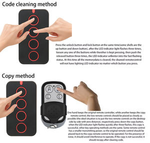 Télécommande sans fil 4 boutons, duplicateur <span class=keywords><strong>de</strong></span> marque, 315/433 MHz pour <span class=keywords><strong>porte</strong></span> <span class=keywords><strong>de</strong></span> <span class=keywords><strong>garage</strong></span>, DC12V YET2259 - <span class=keywords><strong>Prix</strong></span> fabricant - Product Image 5