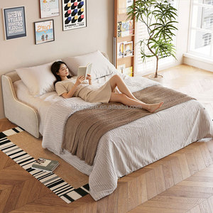 Canapé-lit convertible OEM 3 places, double usage, petit, moderne, en tissu, pliable, pour salon, appartement, hôtel - Product Image 5