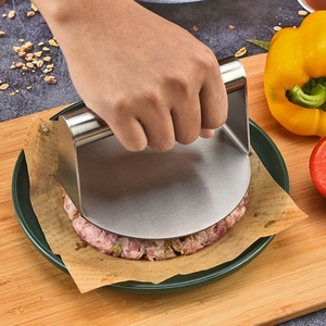 Kit de herramientas de acero inoxidable para barbacoa de cocina, prensa manual para hacer hamburguesas, prensa para carne, prensa para smash burgers - Product Image 2