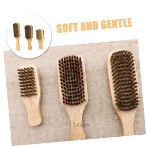 แปรงโกนหนวดไม้แบบสองด้านพร้อมโลโก้สั่งทำพิเศษ สำหรับช่างตัดผม ดูแลขนเคราและจัดแต่งทรงผม ขนแปรงไนลอนเปลี่ยนได้ - Product Image 3