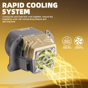 Lente de Proyector LED L400S Usada de Alto Brillo para Reequipamiento/Actualización de Automóviles, 6000K, 12V, Ajuste Universal Fácil - Product Image 6