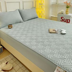 Funda de sábana ajustable acolchada <span class=keywords><strong>Simmons</strong></span>, Protector de colchón antibacteriano respetuoso con la piel, funda de cama gruesa, Protector a prueba de suciedad - Product Image 3