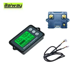 Baiway TK15 100V 50A universale LCD batteria per auto monitor indicatore di capacità di tensione batteria coulometro tester