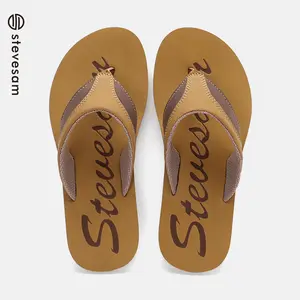 Zapatos de playa antideslizantes de Color a la moda de verano, zapatillas de alta calidad, Sandalias planas para hombre, chanclas deslizantes para hombre