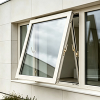 Fenêtre à auvent en aluminium résistante aux ouragans de la Floride, double vitrage Energy Star, norme Miami-Dade, pour maisons frontières sur le rivage