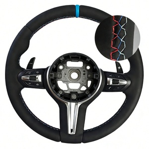 Volante Deportivo Personalizado de Cuero Azul con Marca M para <span class=keywords><strong>BMW</strong></span> F10 F20 F30 F34 E60 E90 E92 F15 F32 E82 340i - Product Image 4