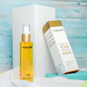 Luxliss פרטי תווית יוקרה קרטין תיקון שיער יבש טיפול יבש ארגן שמן לחות אנטי פריז מבריק שמן סרום - Product Image 6
