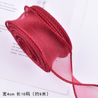Fischschwanz garnband 4cm Verpackungs material Back dekoration Geprägtes gewelltes Garn band Paar Kuchen deckel