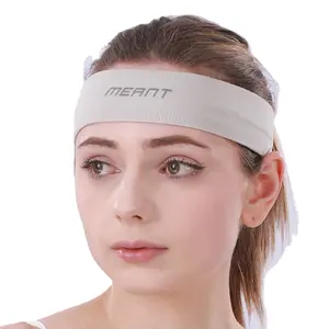 요가 머리띠는 사용자 정의 로고 스트레치 소녀 머리띠 스포츠 머리띠를 인쇄 할 수 있습니다